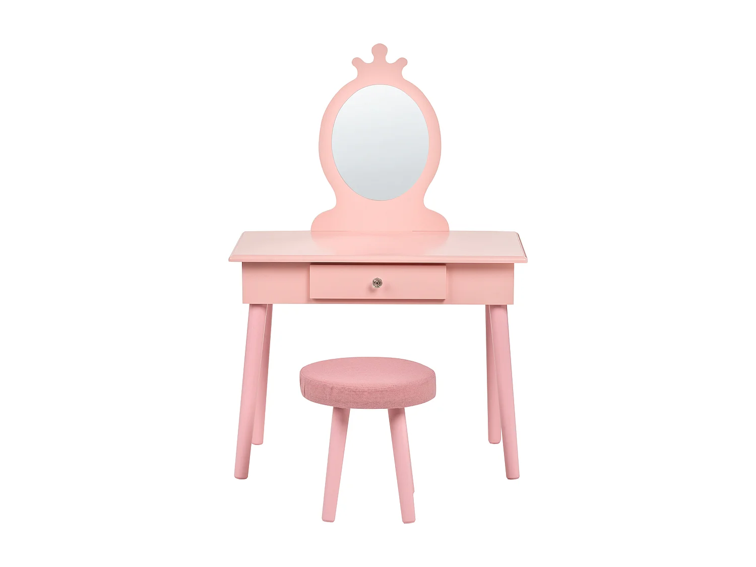 Coiffeuse pour enfants avec tabouret MARGIE Rose
