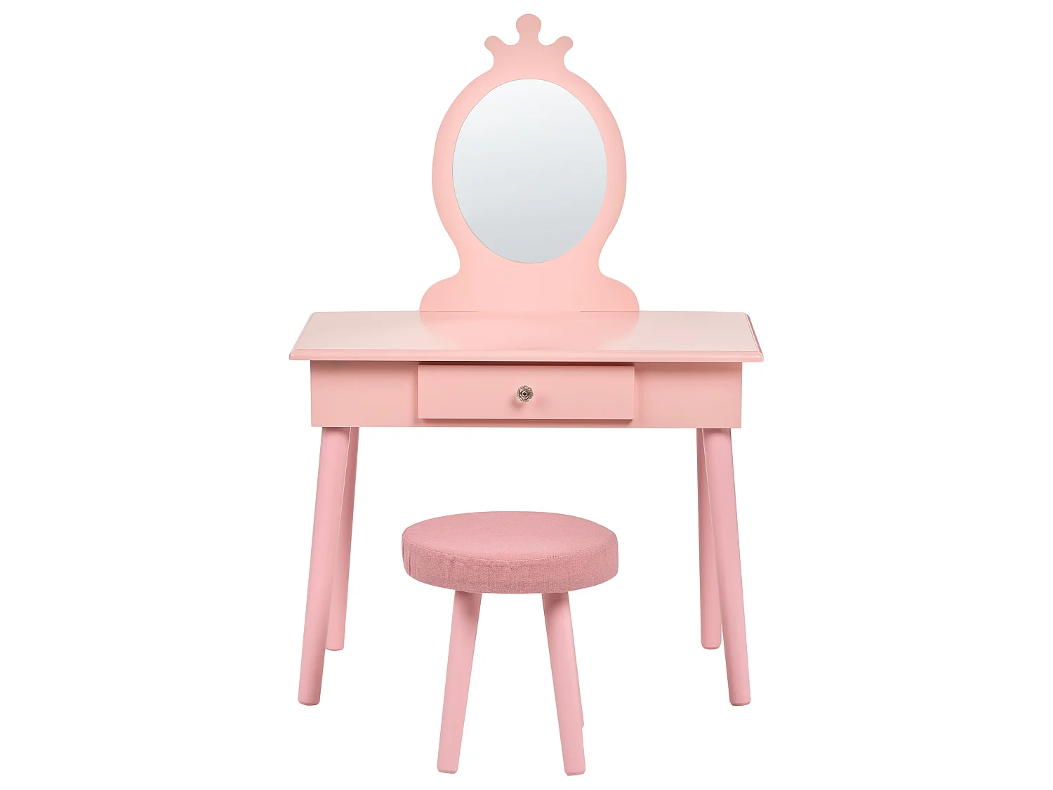 Kids Vanity Table with Stool MARGIE Pink