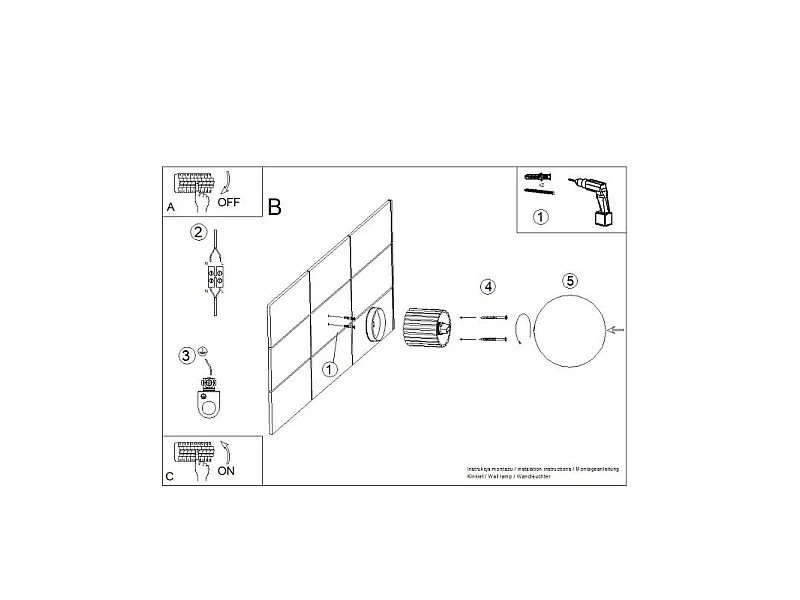 Applique Orbis blanc IP44