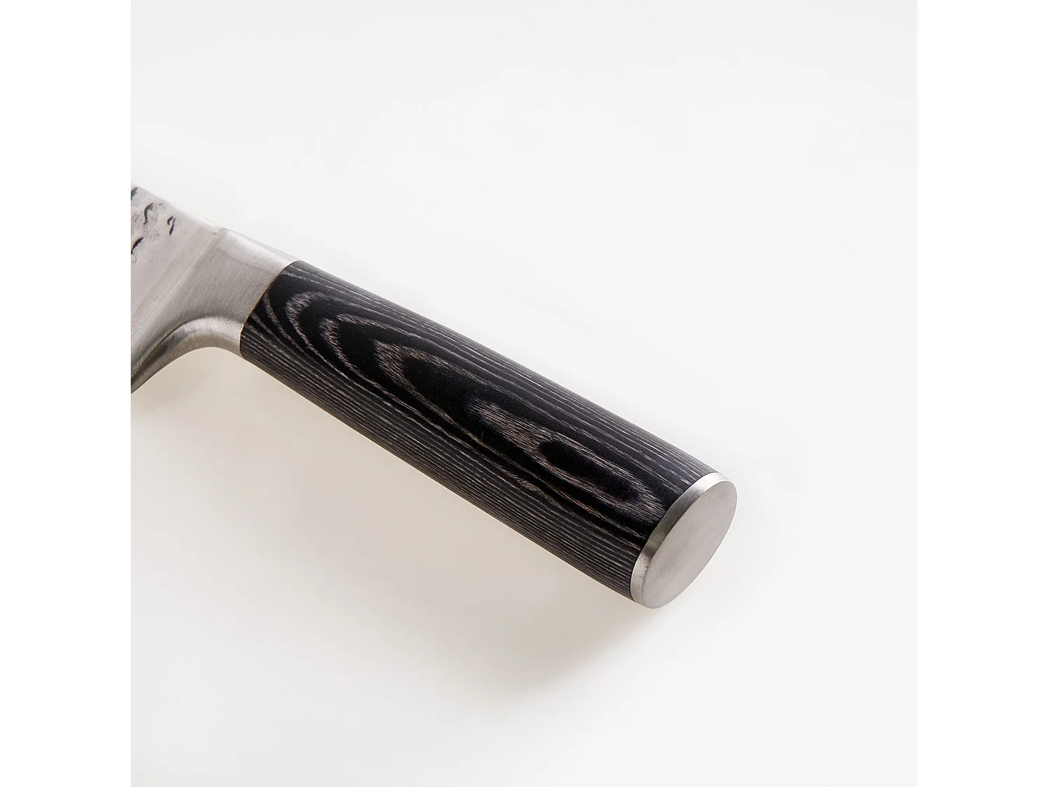 Set of 3 Knives Damascus Steel KASHIWA Black