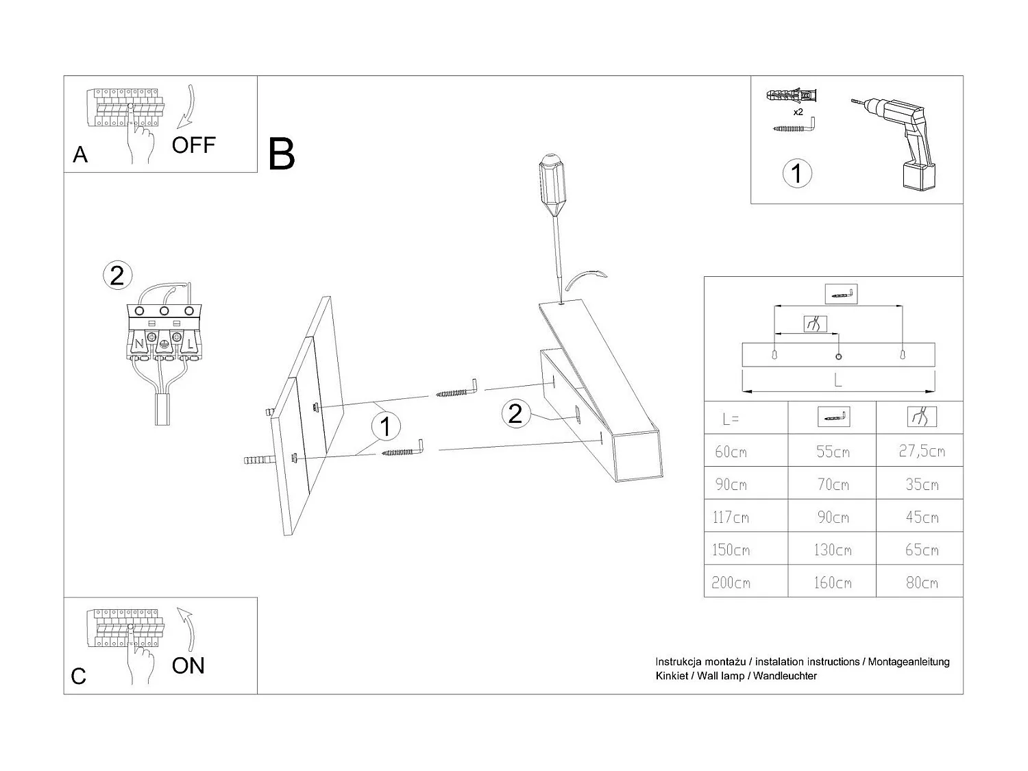 Applique Vesta 150 blanc