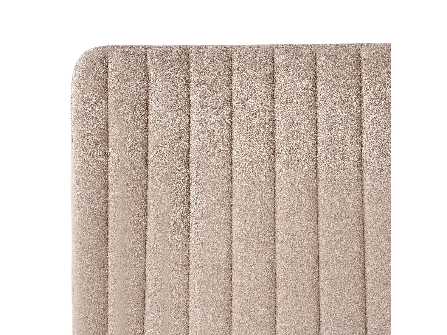 Lit avec sommier Bouclé LUNAN 120 x 200 cm Beige