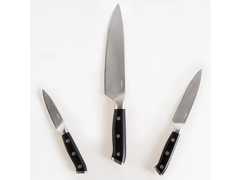 Lot de 3 couteaux IKEDA Noir