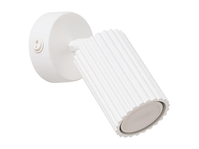 Applique Onyx blanc avec interrupteur