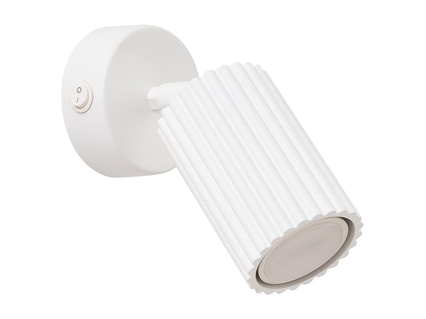 Applique Onyx blanc avec interrupteur