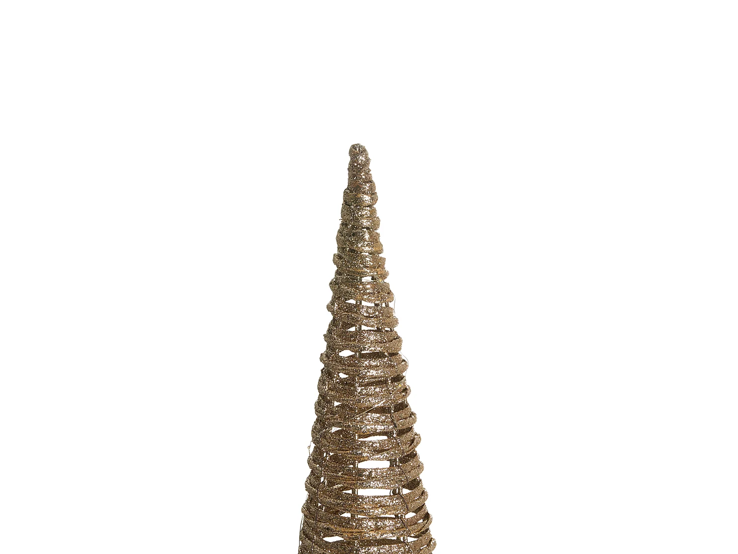 Set of 3 Christmas Decorations LED TUELSO Christmas Tree 60/80/100 cm Gold