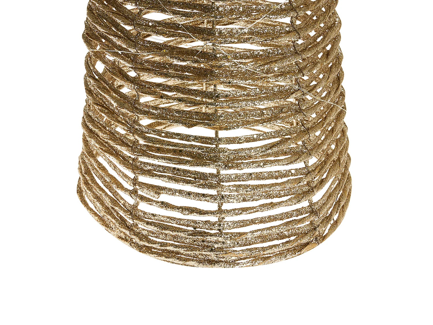 Set of 3 Christmas Decorations LED TUELSO Christmas Tree 60/80/100 cm Gold