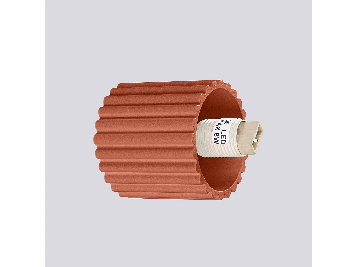 Applique Orbis rouge ochra IP44