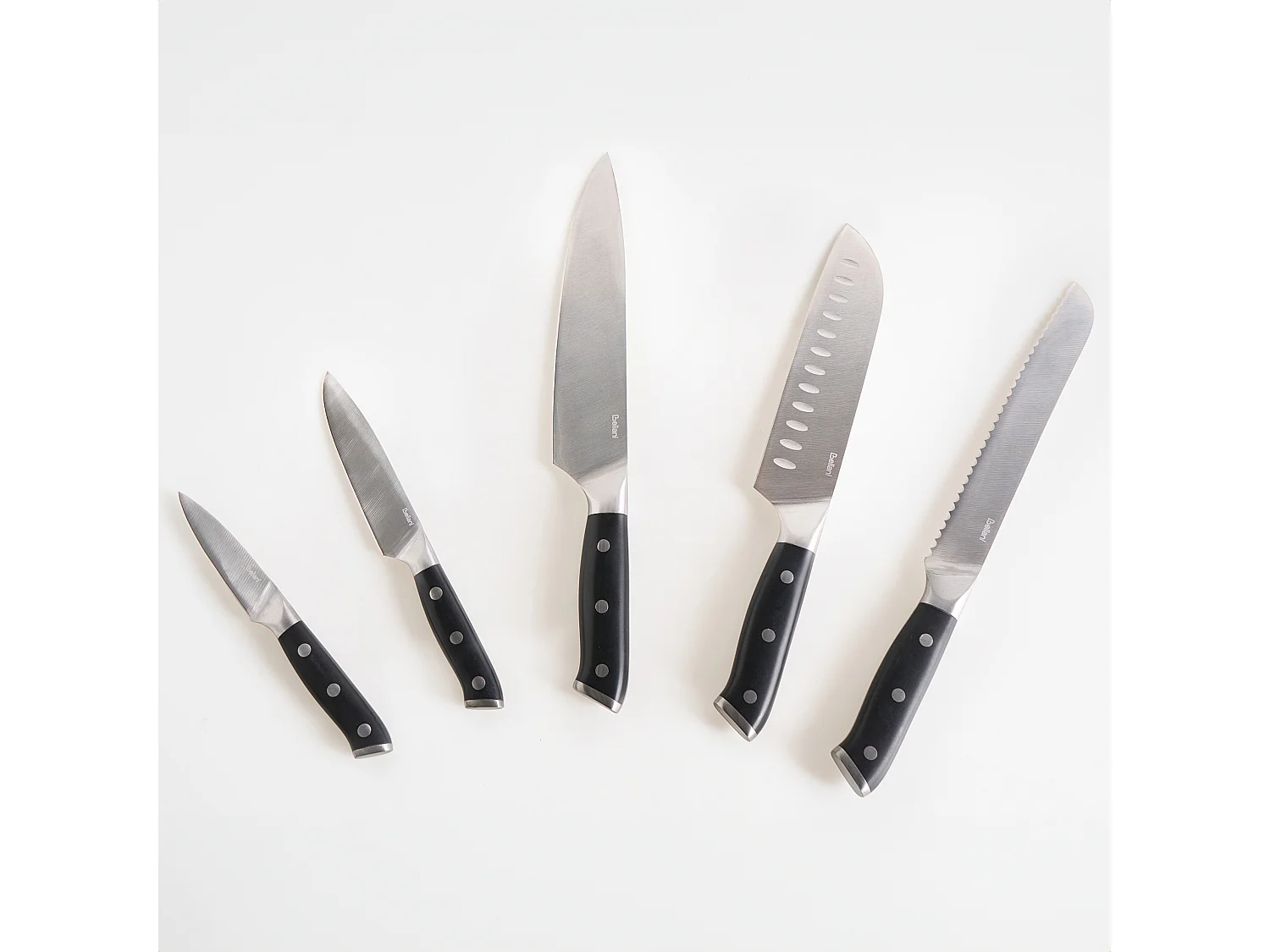 Lot de 5 couteaux dans un bloc IKEDA Noir