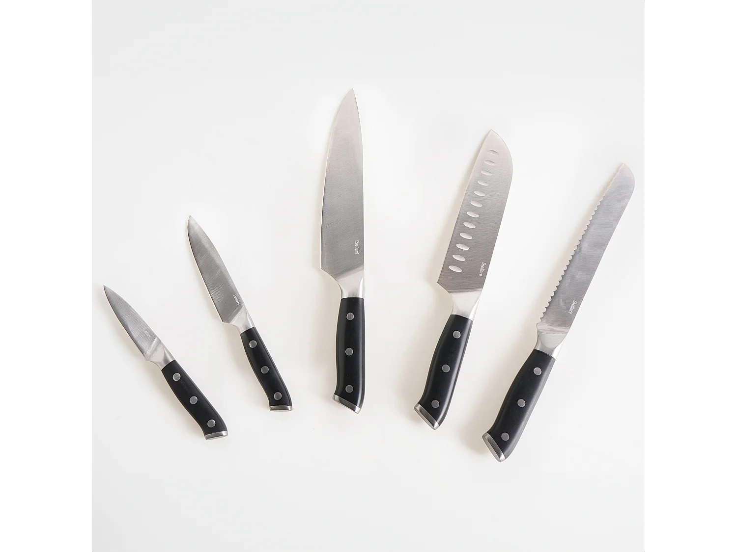 Lot de 5 couteaux dans un bloc IKEDA Noir