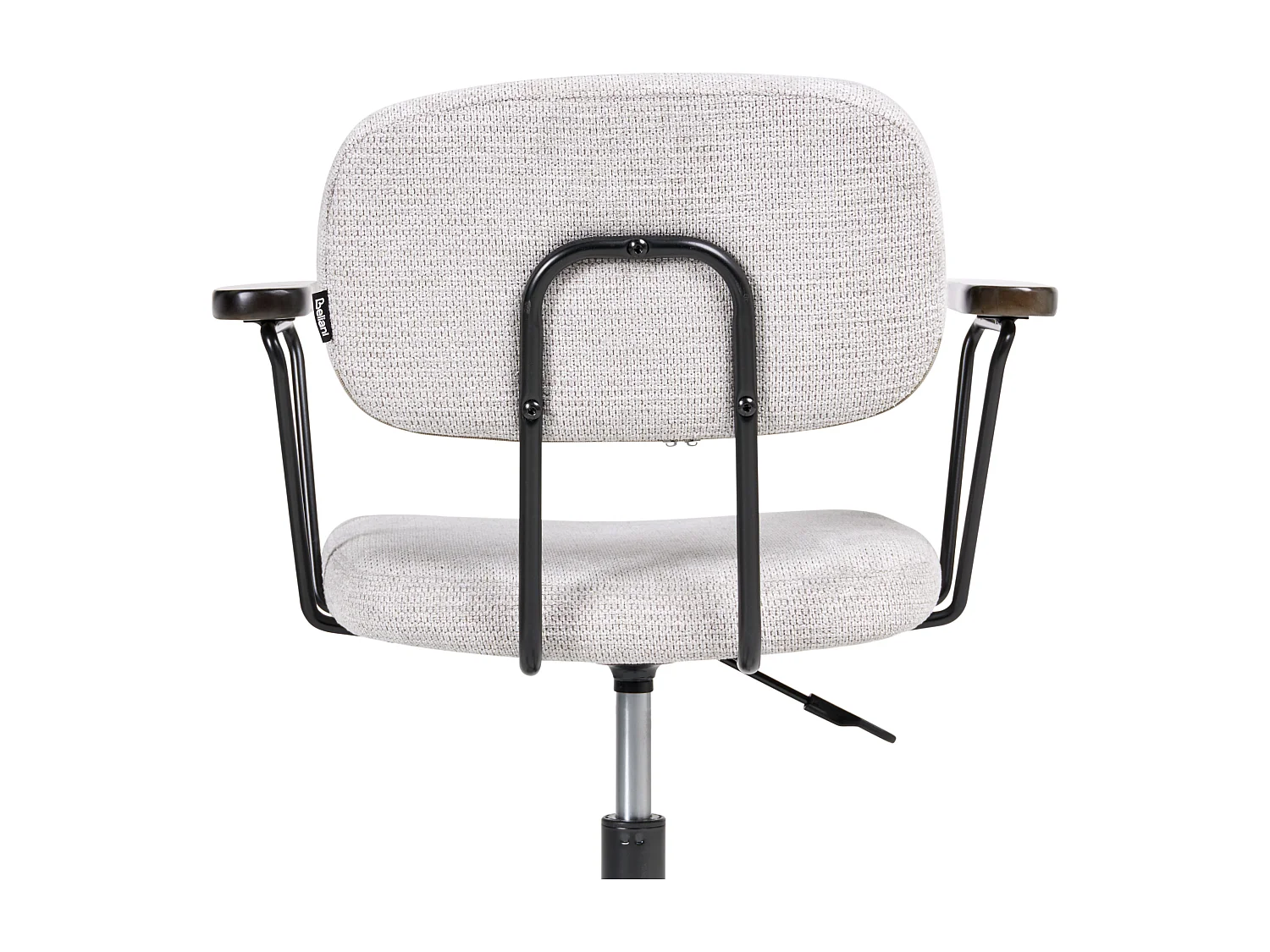 Chaise de bureau ALGERITA Tissu Gris clair