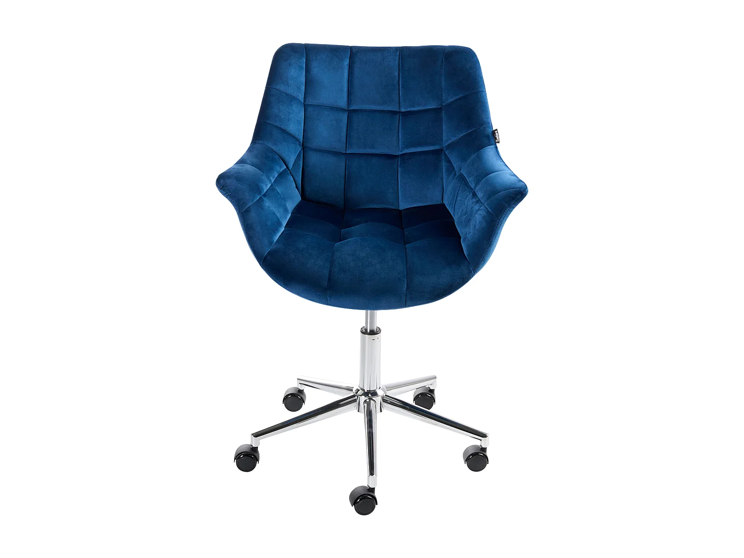 Chaise de bureau LABELLE Velours Bleu marine