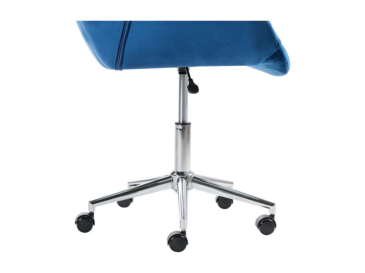 Chaise de bureau LABELLE Velours Bleu marine