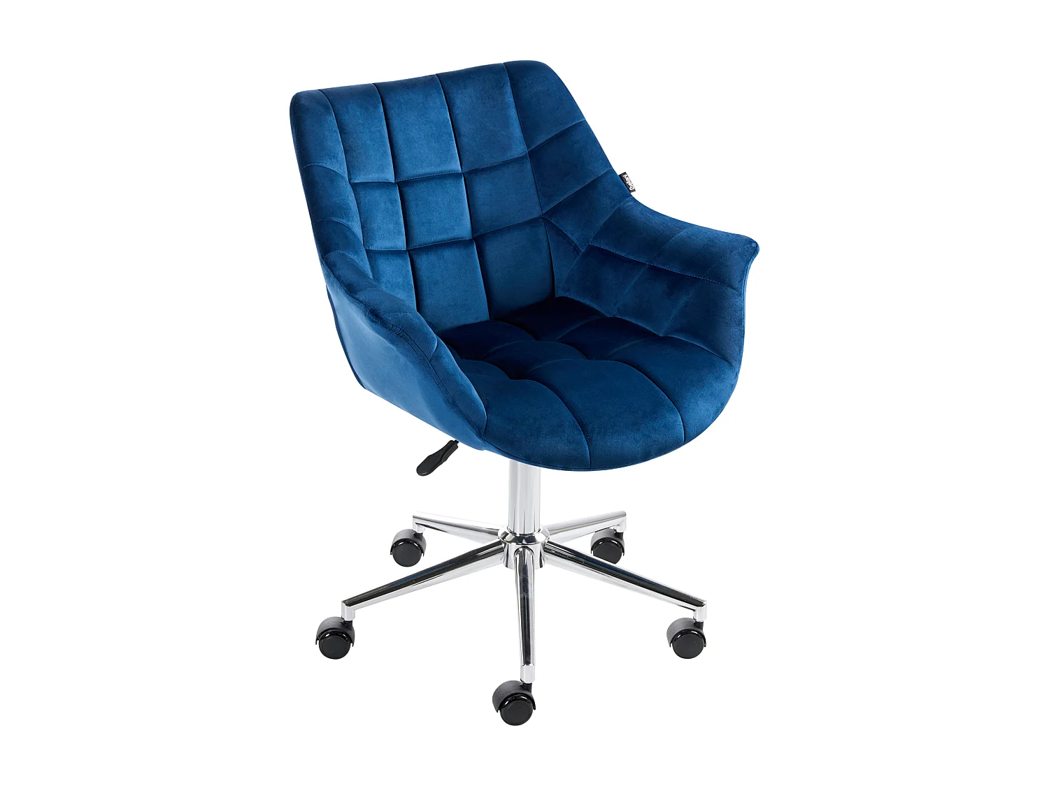 Chaise de bureau LABELLE Velours Bleu marine