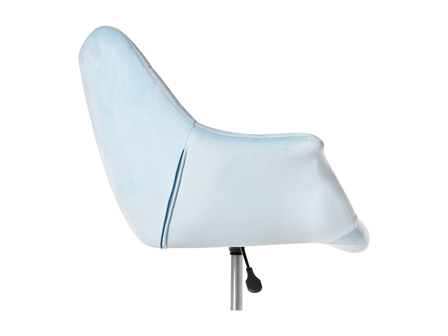 Chaise de bureau LABELLE Velours Bleu clair