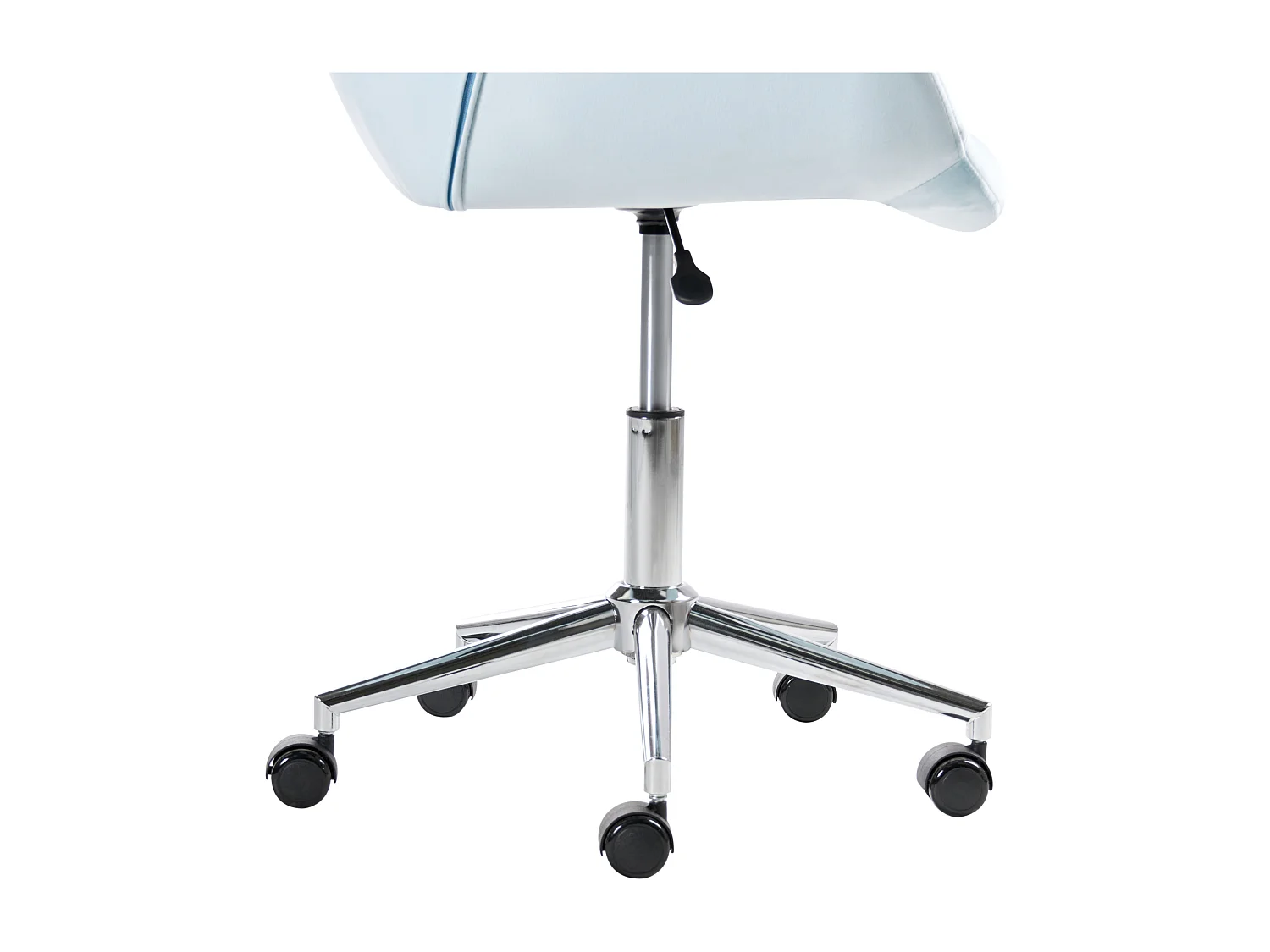 Chaise de bureau LABELLE Velours Bleu clair