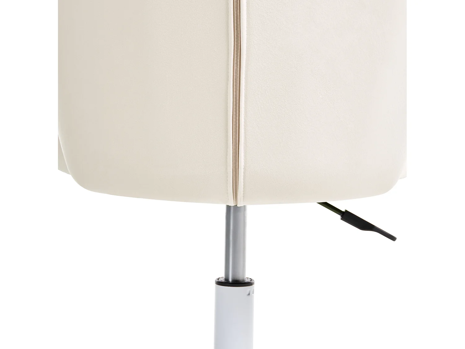 Chaise de bureau CHEERFUL Velours Blanc cassé