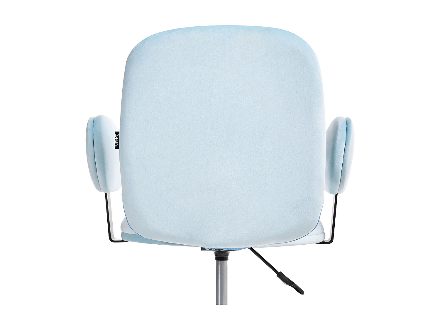 Chaise de bureau MORAGA Velours Bleu clair