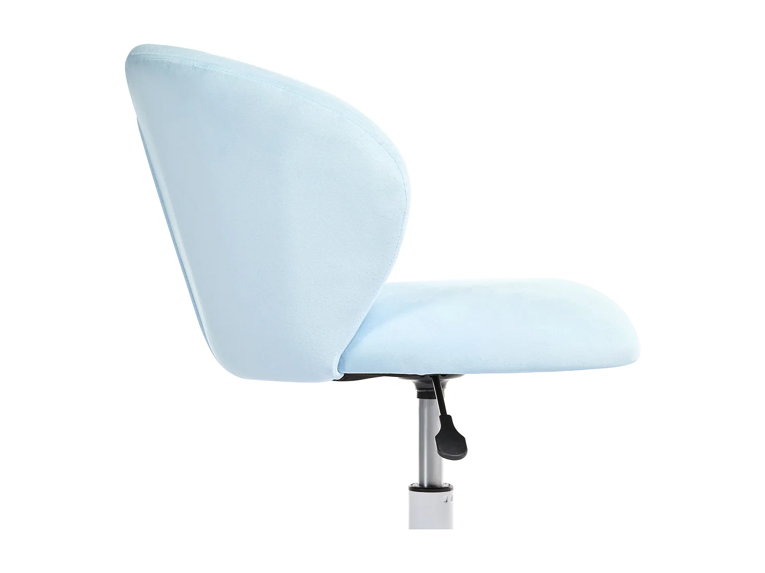 Chaise de bureau CHEERFUL Velours Bleu clair