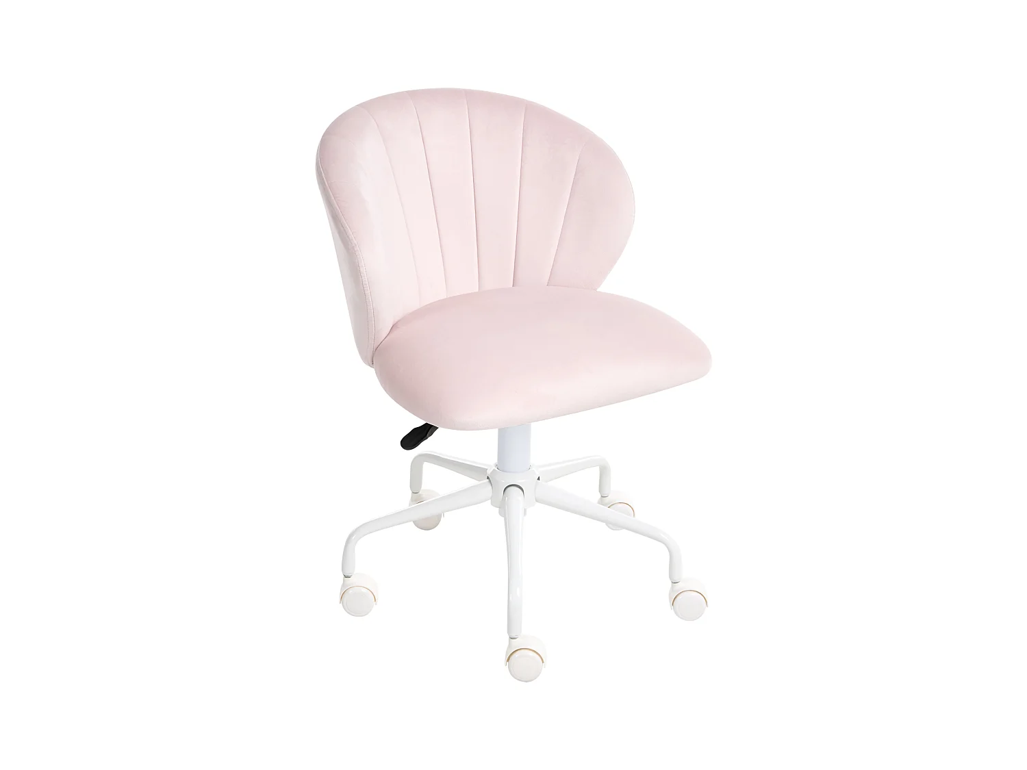 Chaise de bureau CHEERFUL Velours Rose pastel