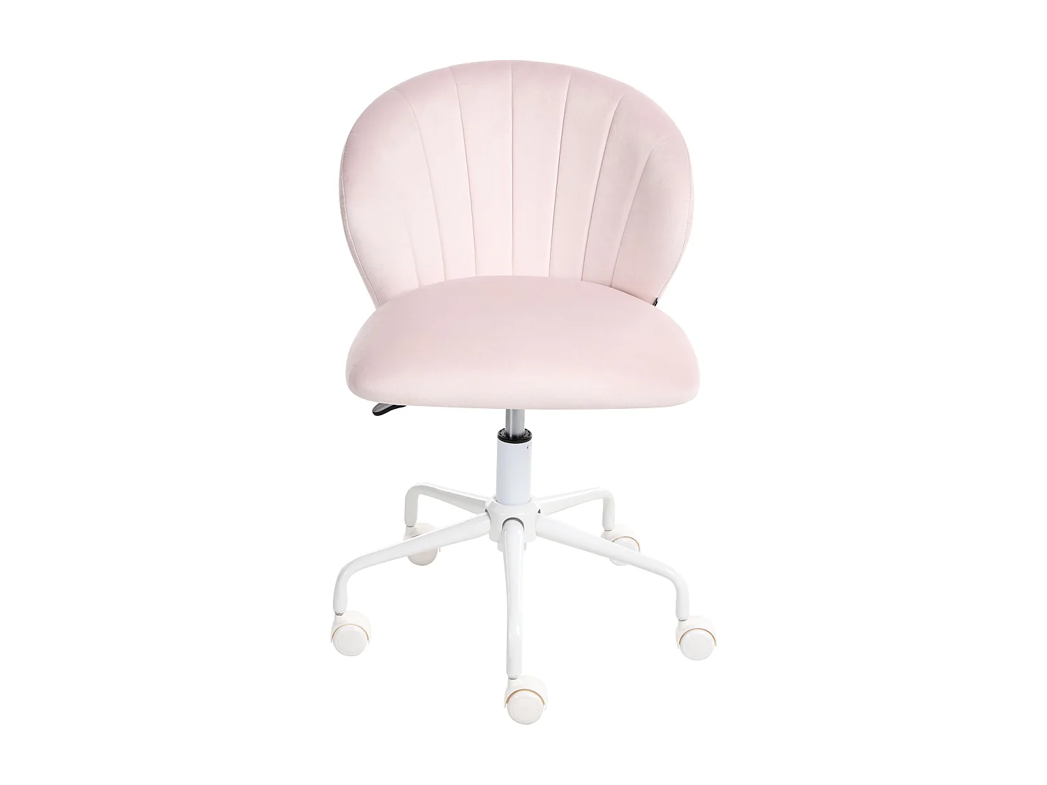 Chaise de bureau CHEERFUL Velours Rose pastel