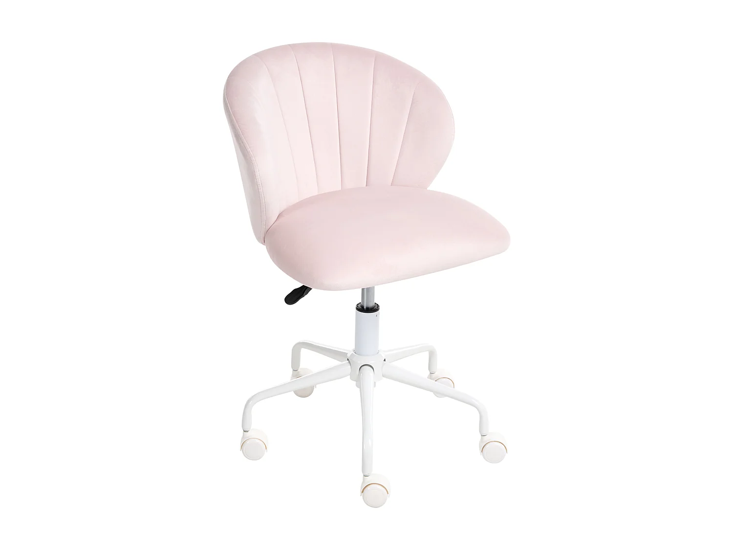 Chaise de bureau CHEERFUL Velours Rose pastel