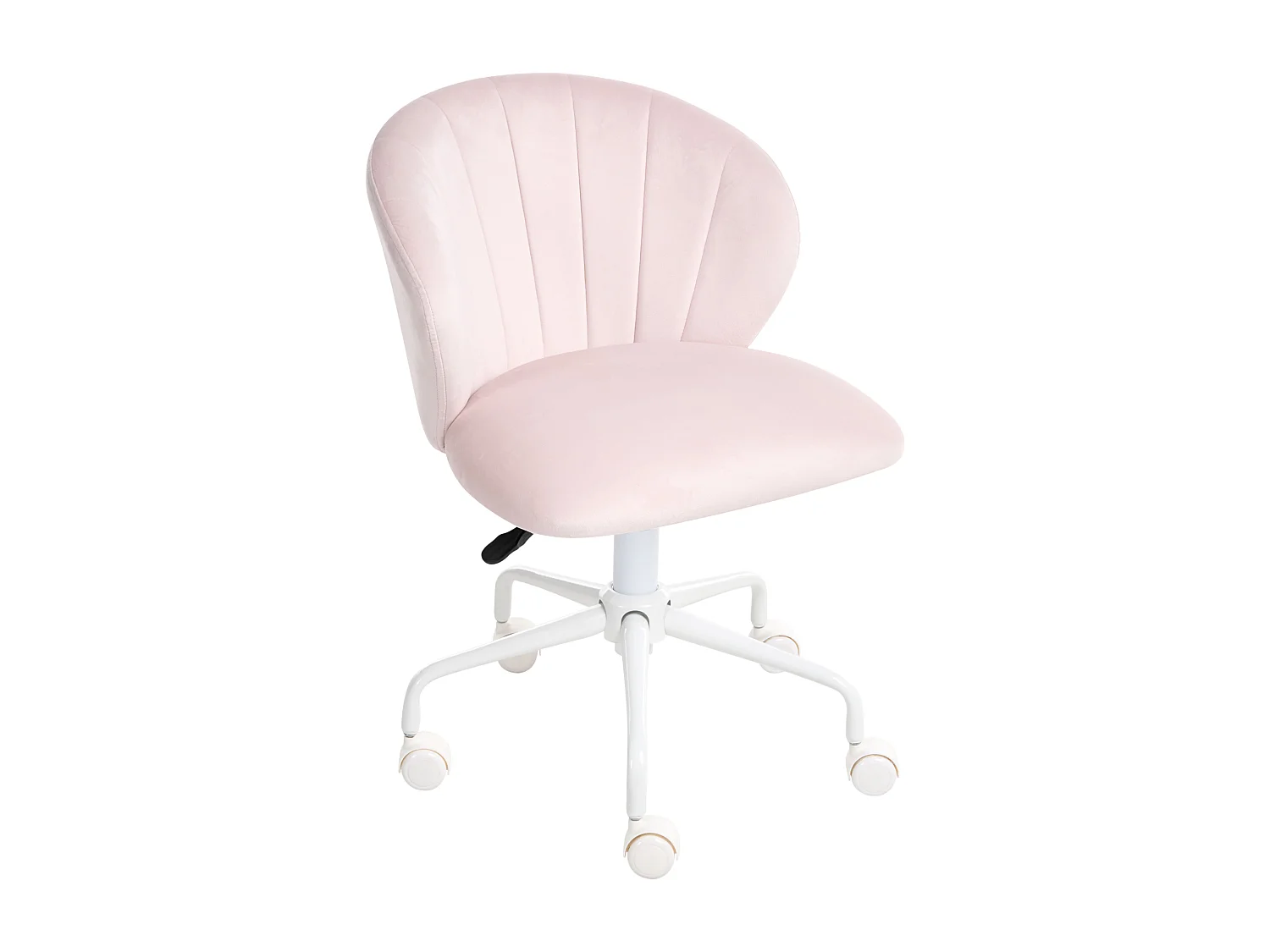 Chaise de bureau CHEERFUL Velours Rose pastel