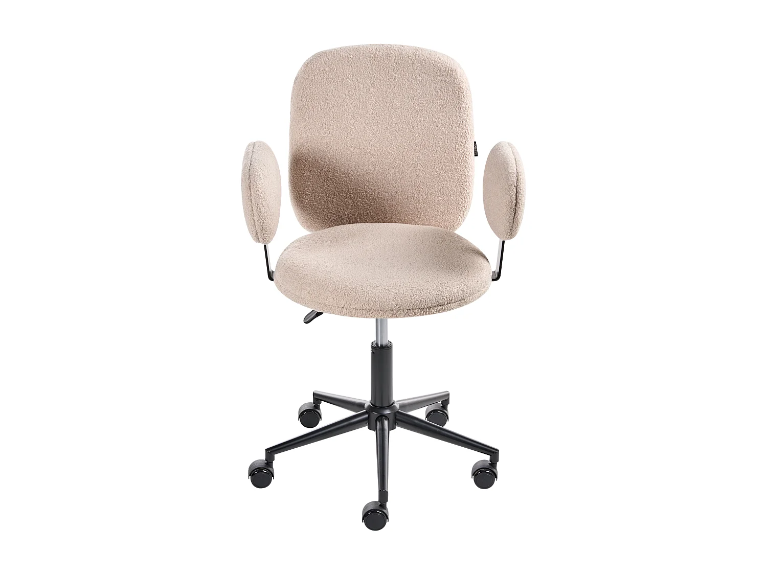 Chaise de bureau MORAGA Bouclé Beige