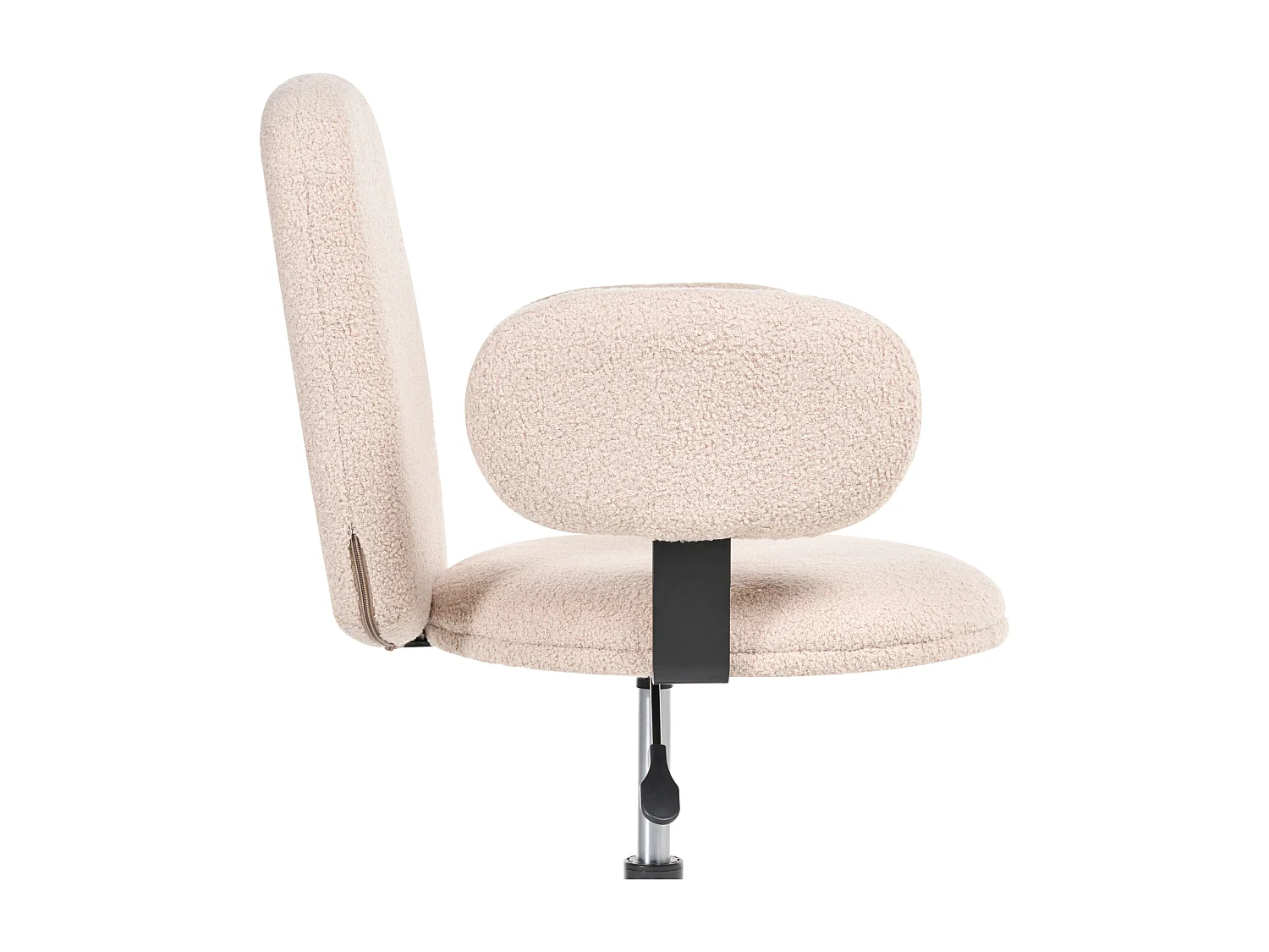 Chaise de bureau MORAGA Bouclé Beige