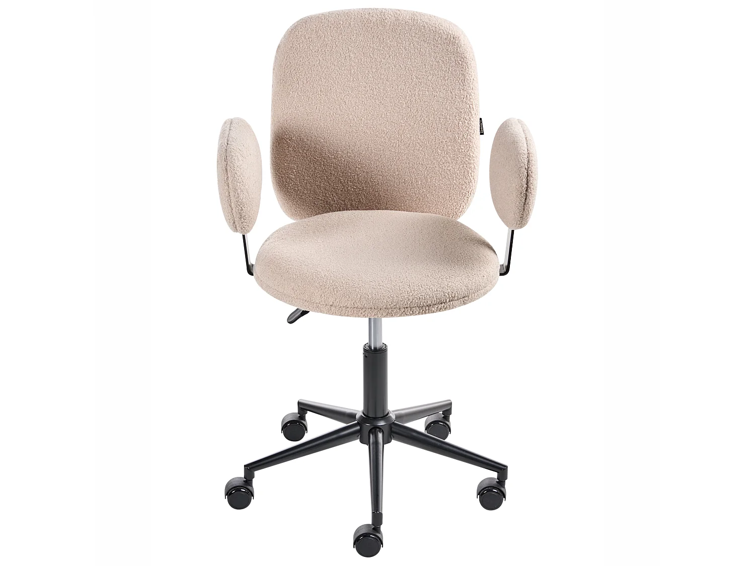 Chaise de bureau MORAGA Bouclé Beige