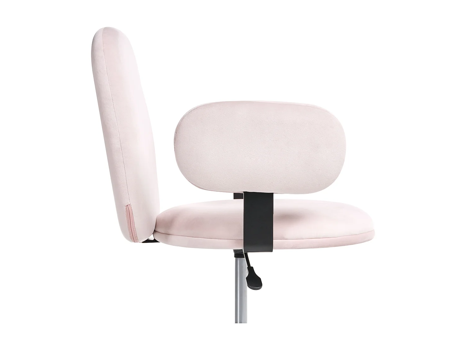 Chaise de bureau MORAGA Velours Rose pastel