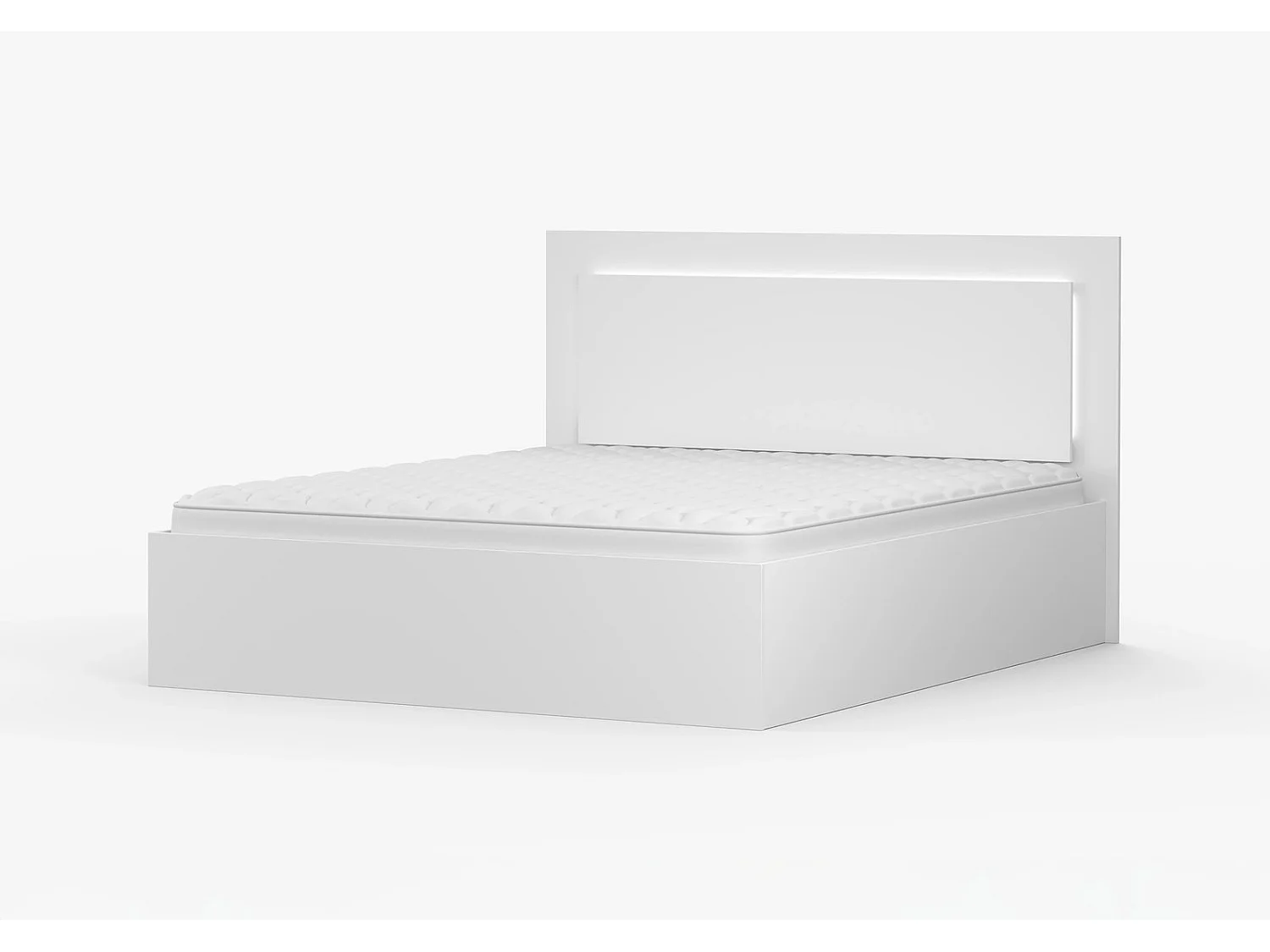 Chambre complète Dastan couleur blanche - 200cm