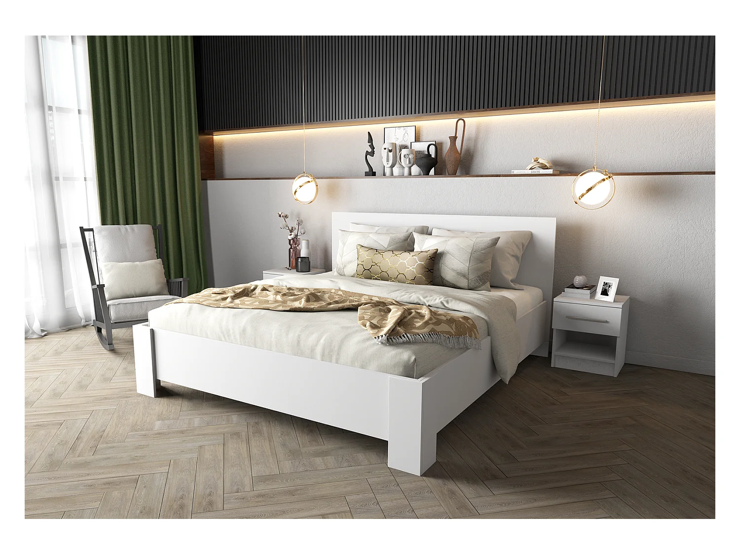 Chambre complète Moira - 203cm