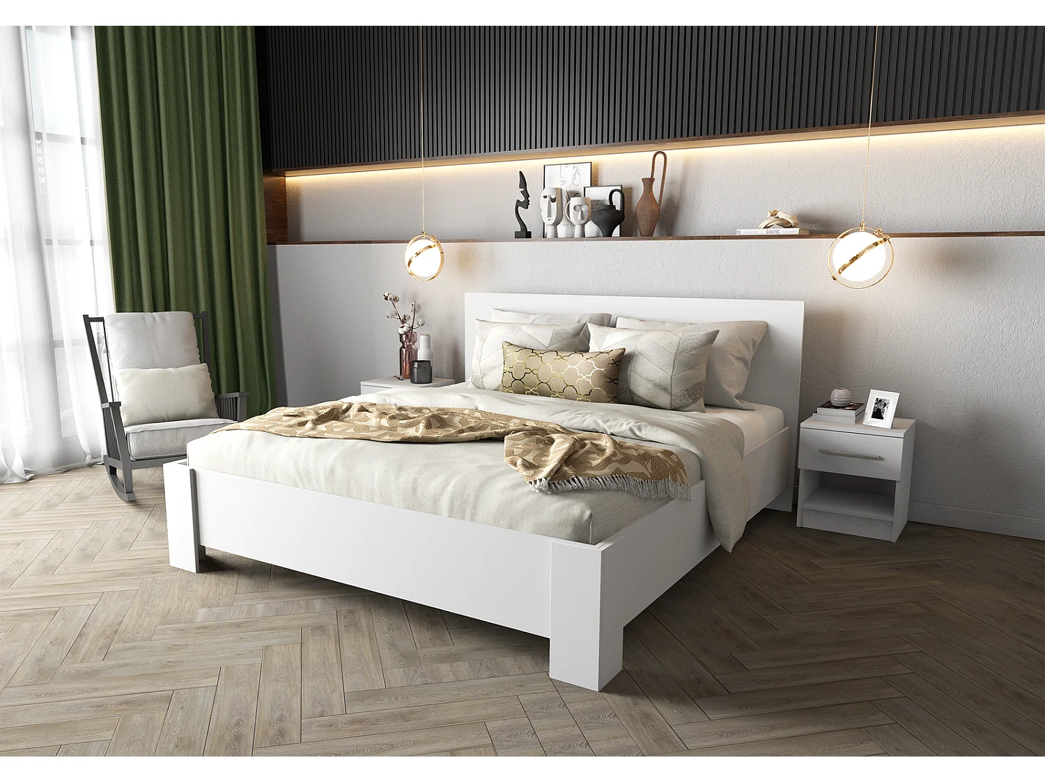 Chambre complète Moira - 203cm