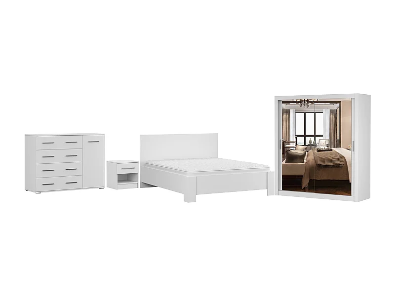 Chambre complète Moira - 180cm