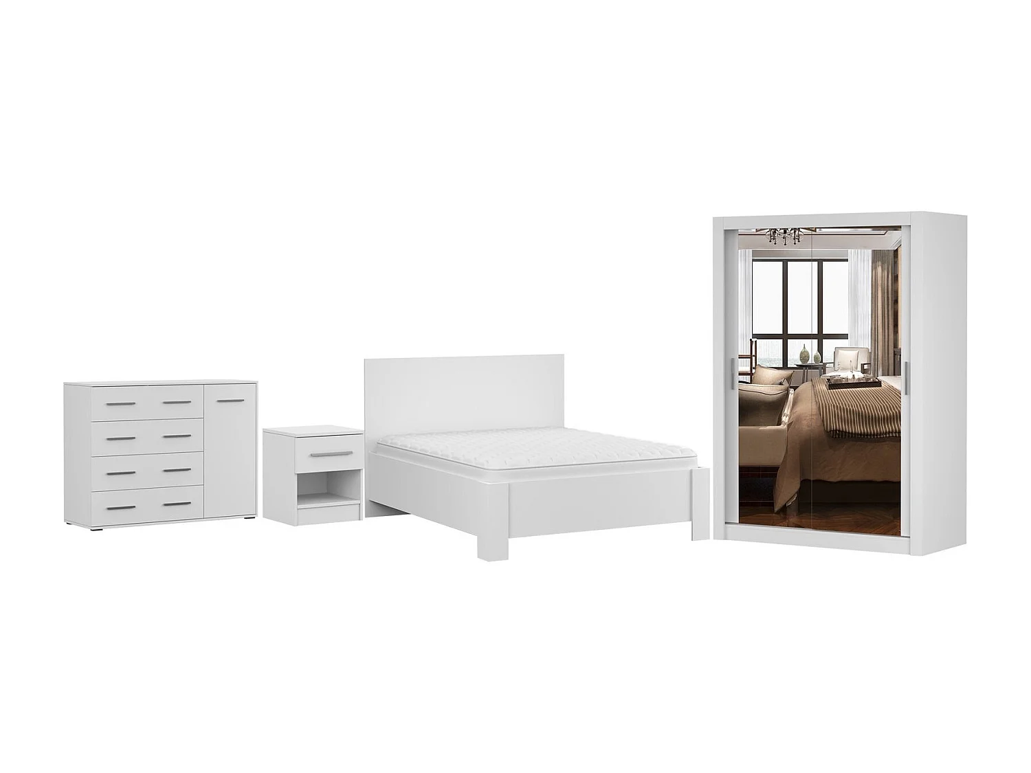 Chambre complète Moira - 150cm