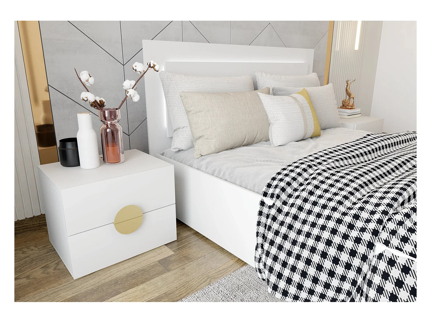 Table de chevet Dastan 45 cm