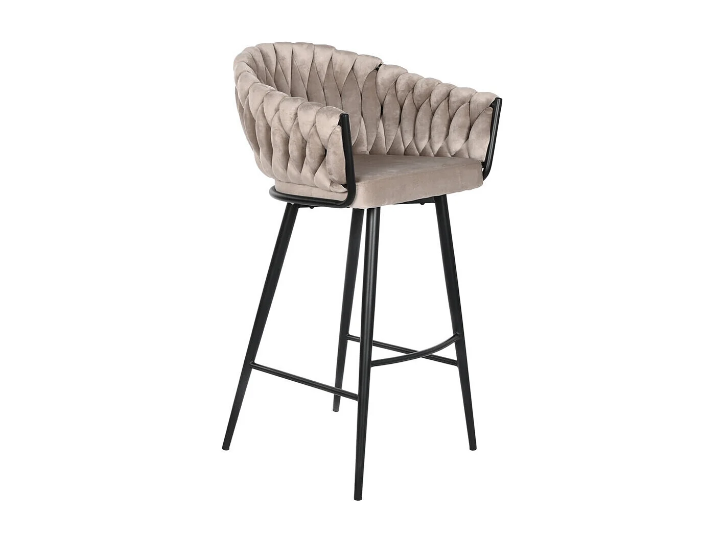 PP PU STOEL 48X55X83 WIT GEVOERD, ideaal voor uw huis. Voegt glamour en een speciaal tintje toe aan uw huis.