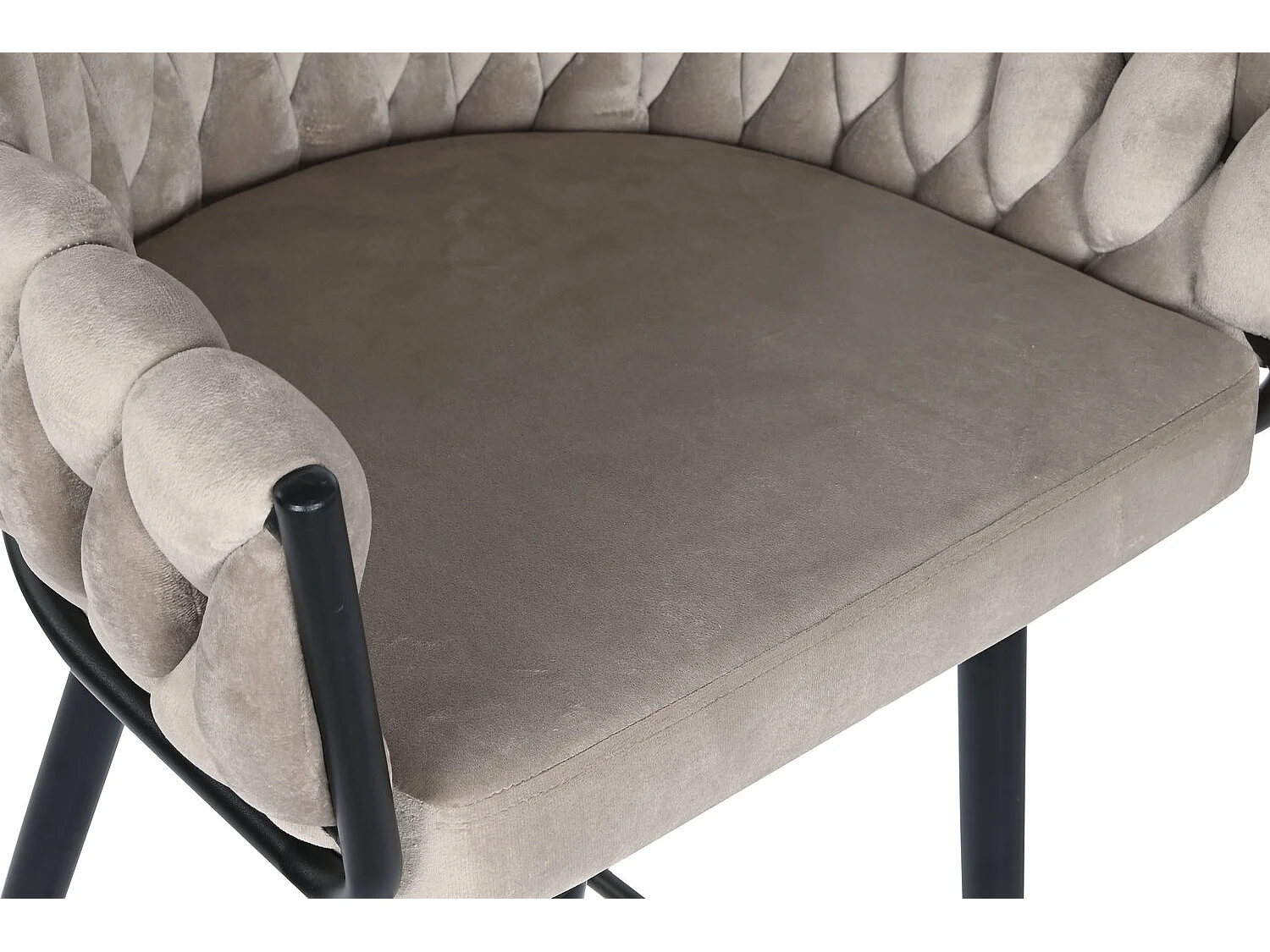 PP PU STOEL 48X55X83 WIT GEVOERD, ideaal voor uw huis. Voegt glamour en een speciaal tintje toe aan uw huis.