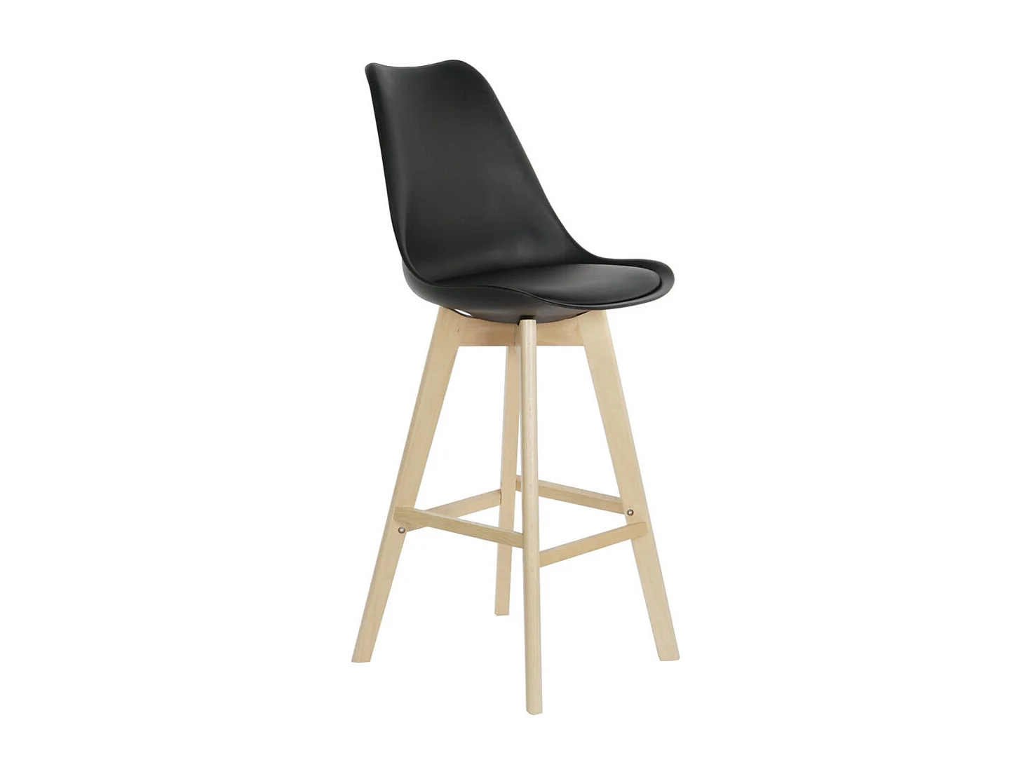 Tabouret DKD Home Decor 57,5 x 50,5 x 109 cm Noir Polyuréthane Hêtre