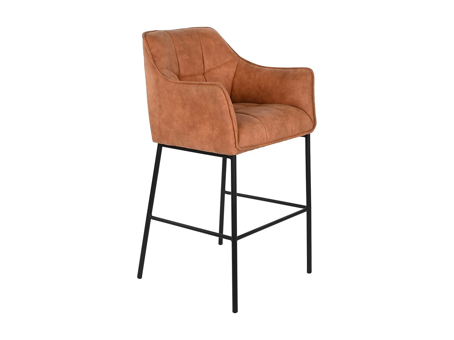 SILLA PU NOGAL 60X655X118 AJUSTABLE CROMADO NEGRO ideal para tu hogar aportando glamour y un toque especial a tu casa.