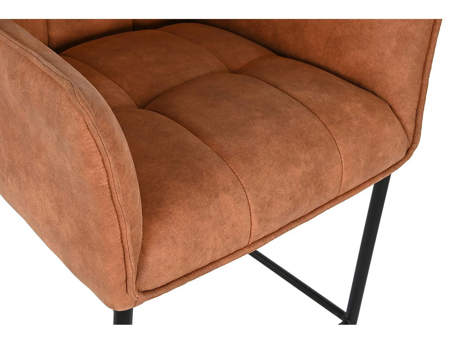 SILLA PU NOGAL 60X655X118 AJUSTABLE CROMADO NEGRO ideal para tu hogar aportando glamour y un toque especial a tu casa.