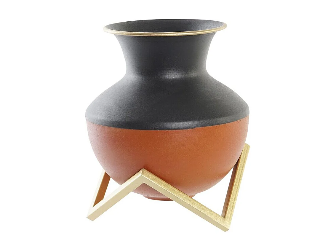 Jarrón DKD Home Decor Metal Multicolor Moderno 18 x 18 x 21 cm