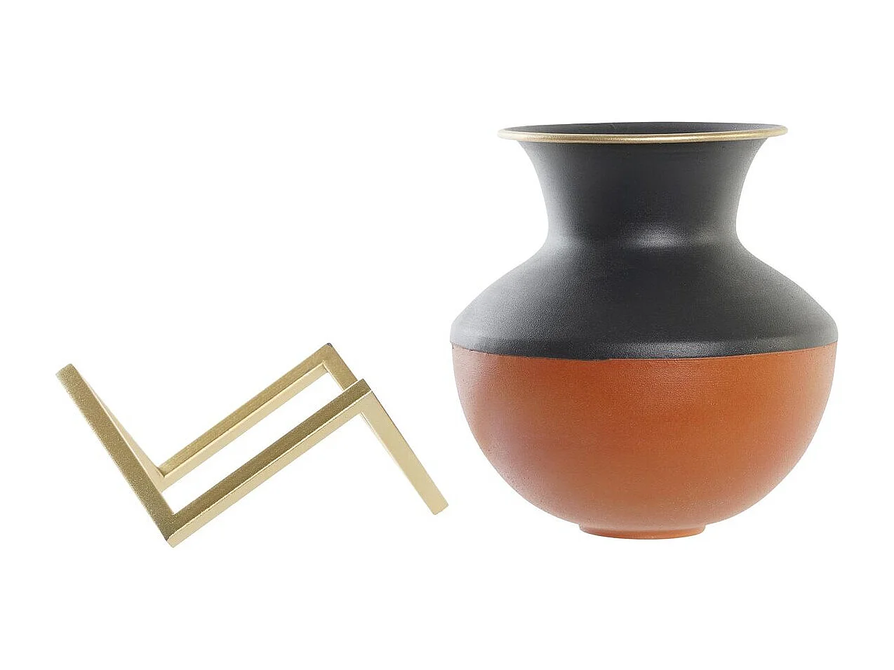 Jarrón DKD Home Decor Metal Multicolor Moderno 18 x 18 x 21 cm