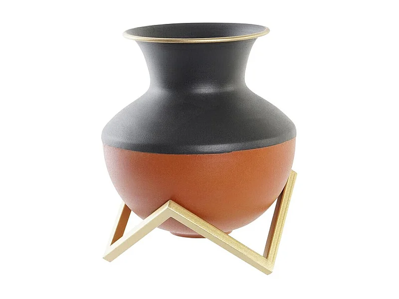 Jarrón DKD Home Decor Metal Multicolor Moderno 18 x 18 x 21 cm