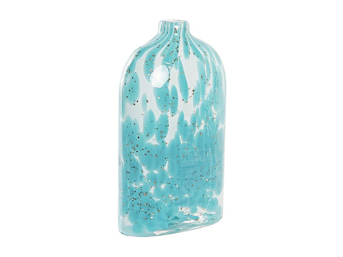 Jarrón DKD Home Decor Azul Cristal Mediterráneo 12 x 7,5 x 21,5 cm
