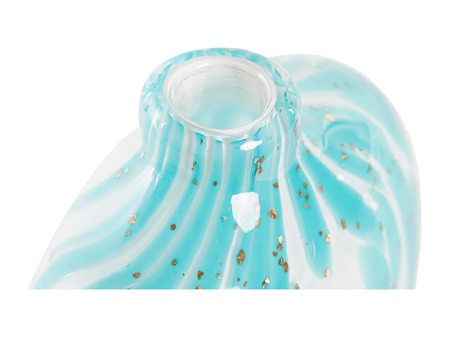 Jarrón DKD Home Decor Azul Cristal Mediterráneo 12 x 7,5 x 21,5 cm