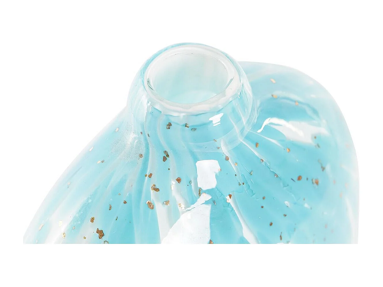 Jarrón DKD Home Decor 12,5 x 6,5 x 28 cm Cristal Azul Mediterráneo