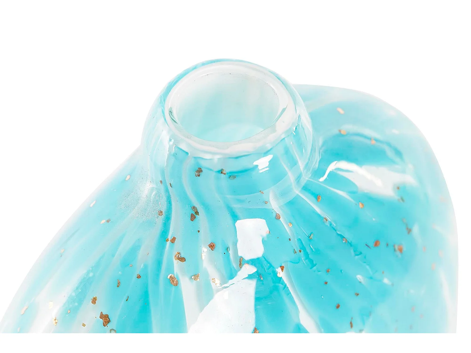 Jarrón DKD Home Decor 12,5 x 6,5 x 28 cm Cristal Azul Mediterráneo