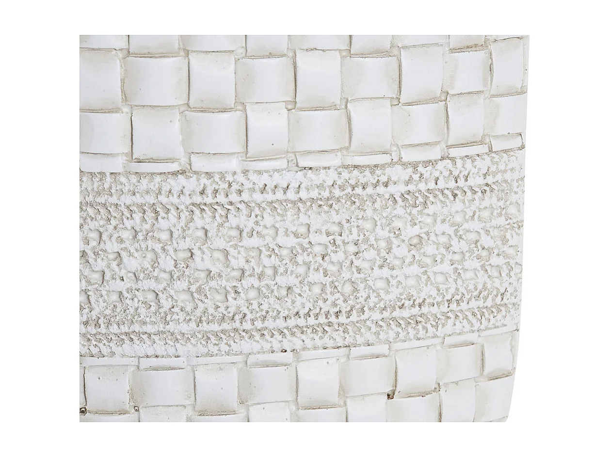 Jarrón DKD Home Decor Blanco Resina Moderno 18 x 6 x 28 cm